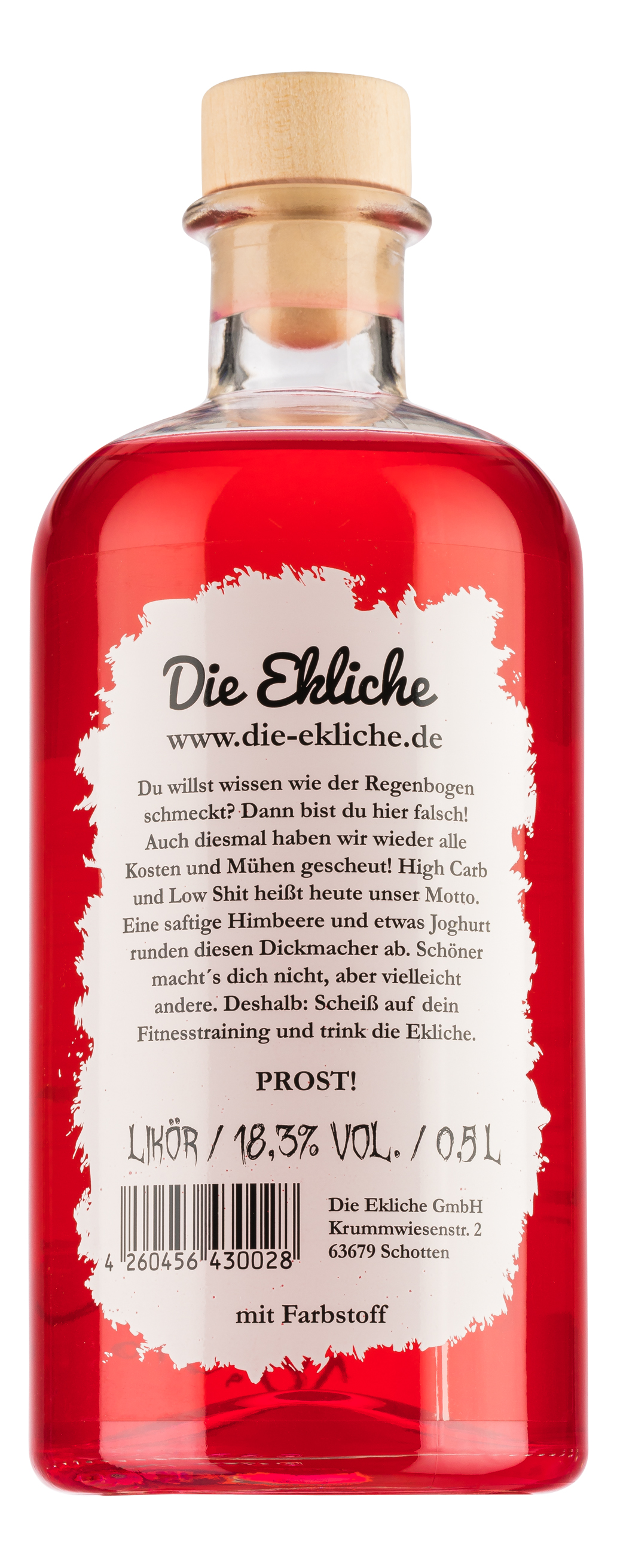 Die Ekliche Himbeer / Joghurtlikör 0,5l 18,3%vol.