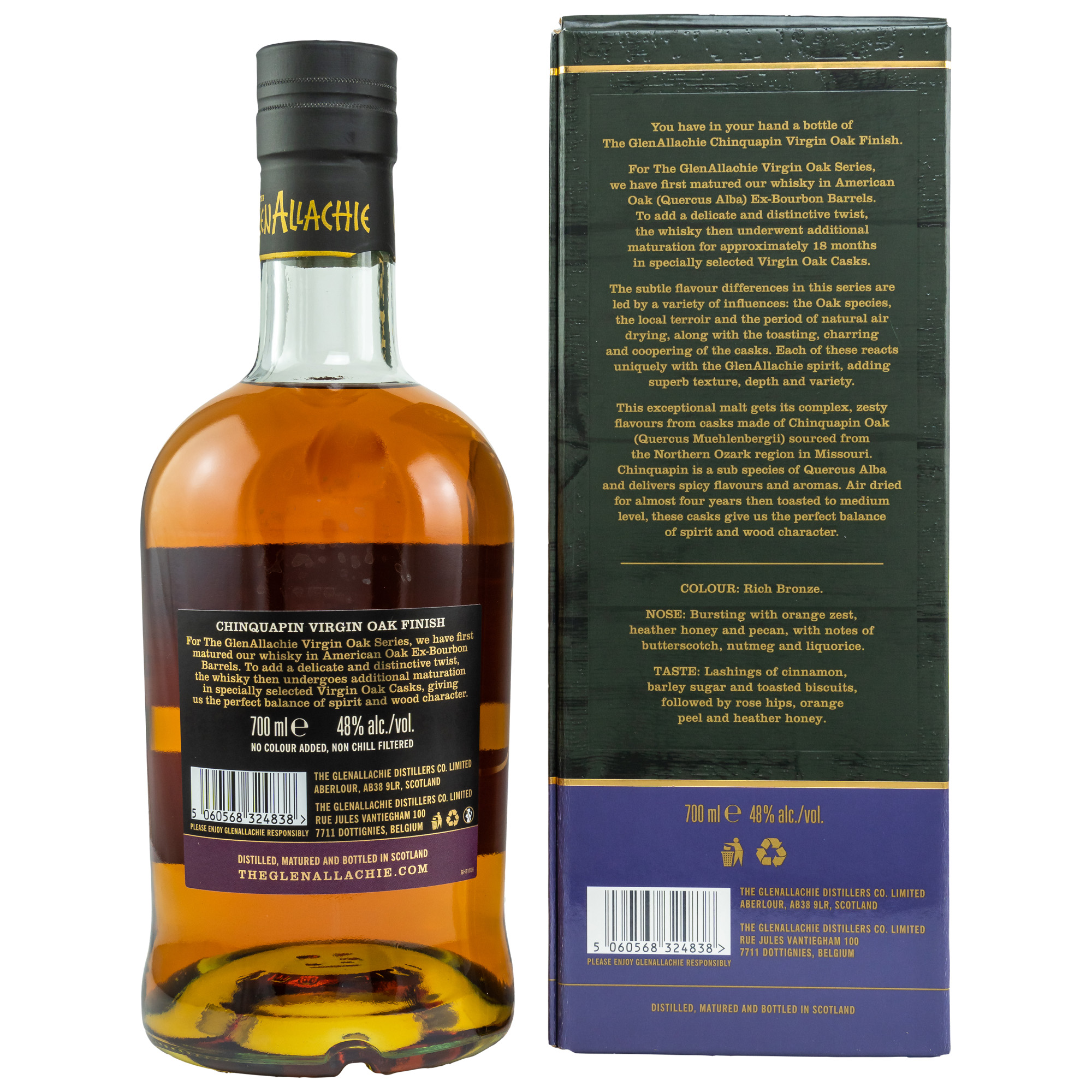 GlenAllachie 10 Years Chinquapin Oak Finish 0,7l 48%vol.