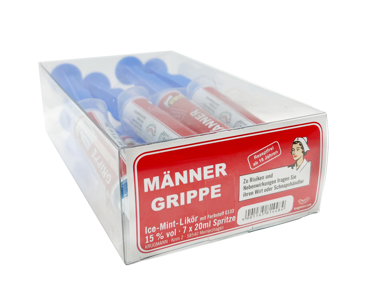 Männergrippe - Spritzen - Ice Mint Likör 7x20ml 15%vol.