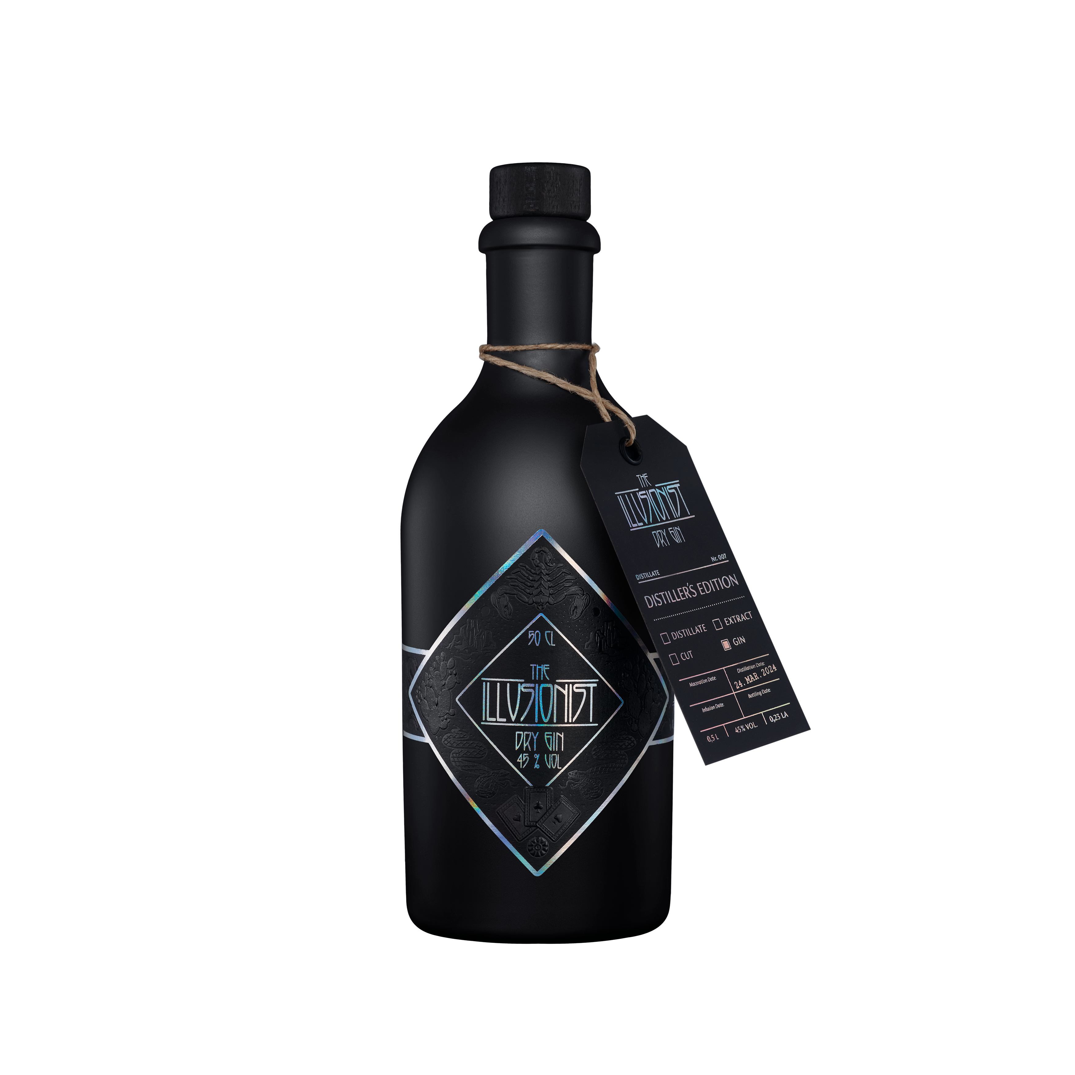 The Illusionist Dry Gin – Distiller's Edition 2024 - 500ml 45%vol. The Illusionist Dry Gin – Distiller's Edition 2024 - 500ml 45%vol.