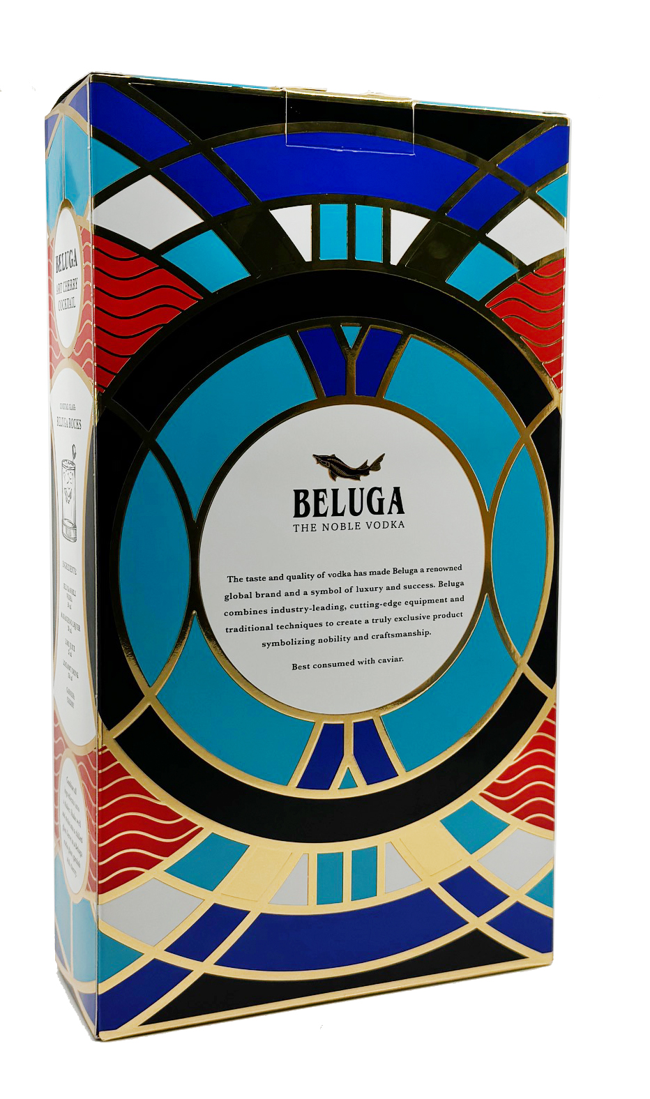 Beluga Noble Vodka - GESCHENKPAKET - mit Glas 0,7l 40%vol.