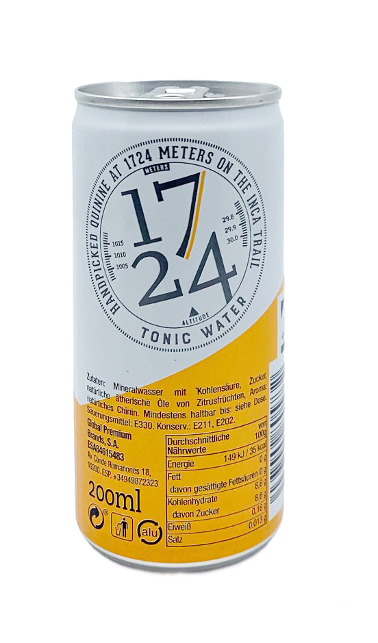 1724 1724 Tonic Water - 0,2l Dose
