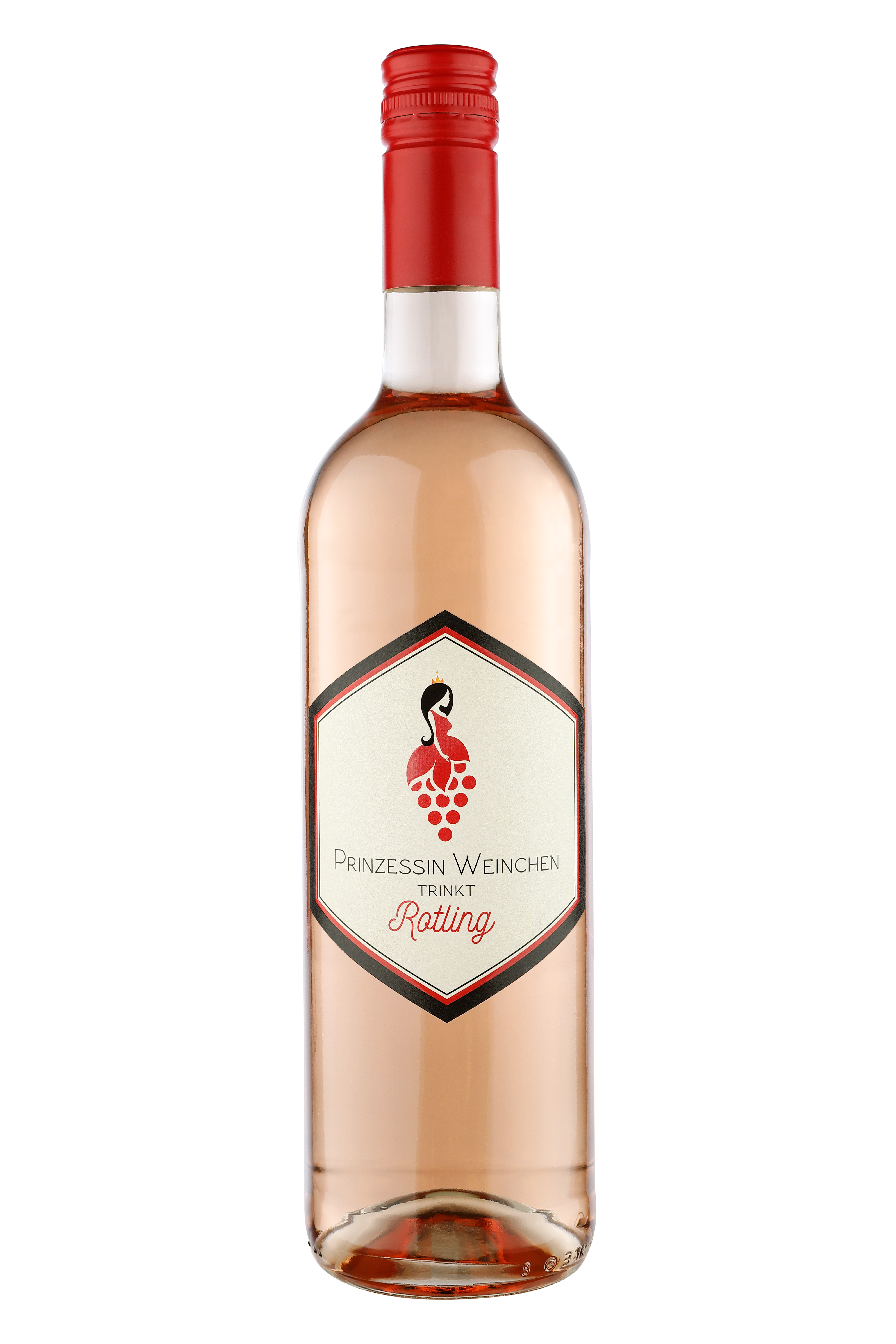 Prinzessin Weinchen trinkt Rotling - Rosé aus Deutschland | 0,75l 10,5% vol.