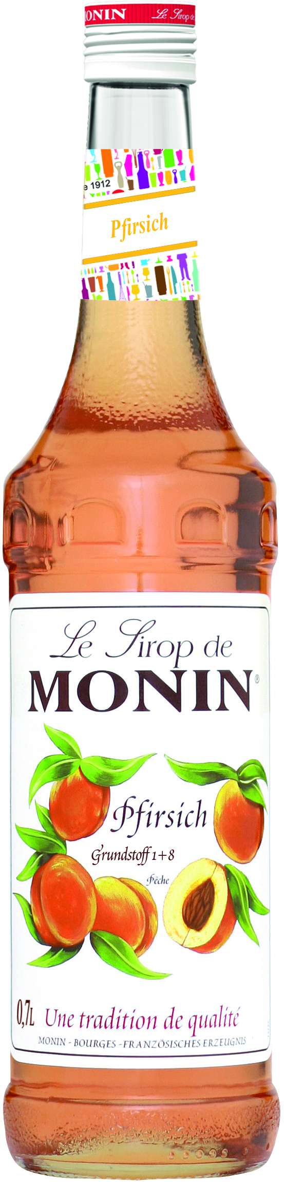 Monin Pfirsch Sirup 0,7l Pfirschsirup