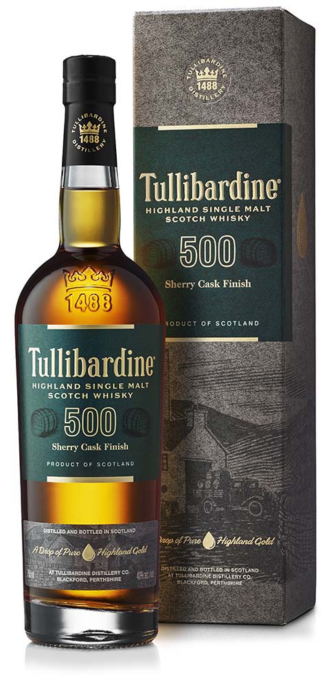 Tullibardine - 500 - Sherry Cask Finish - Highland Single Malt Scotch Whisky 0,7l 43%vol.