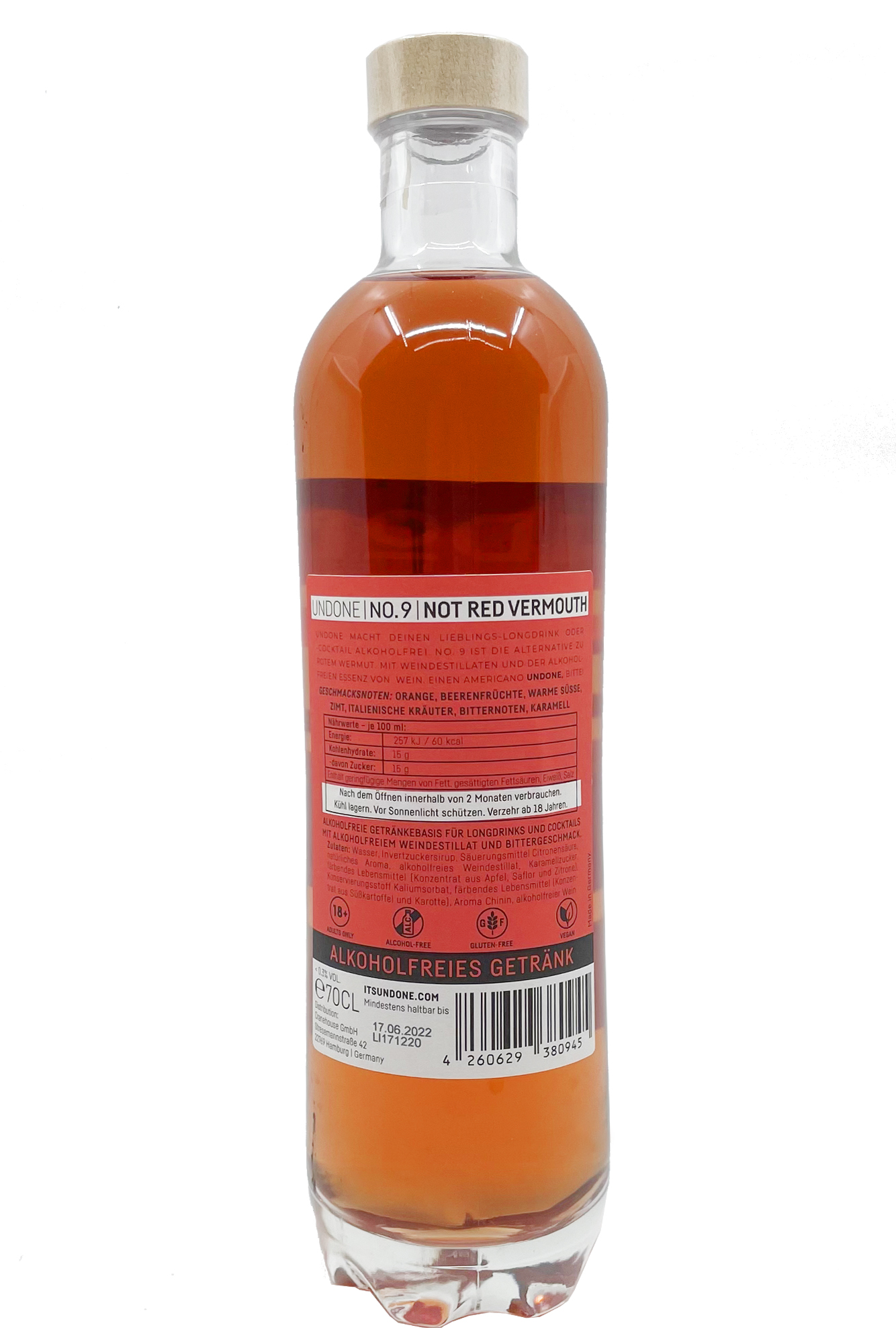 Undone No.9 Italian Aperitif Type - Not Red Vermouth 0,7l