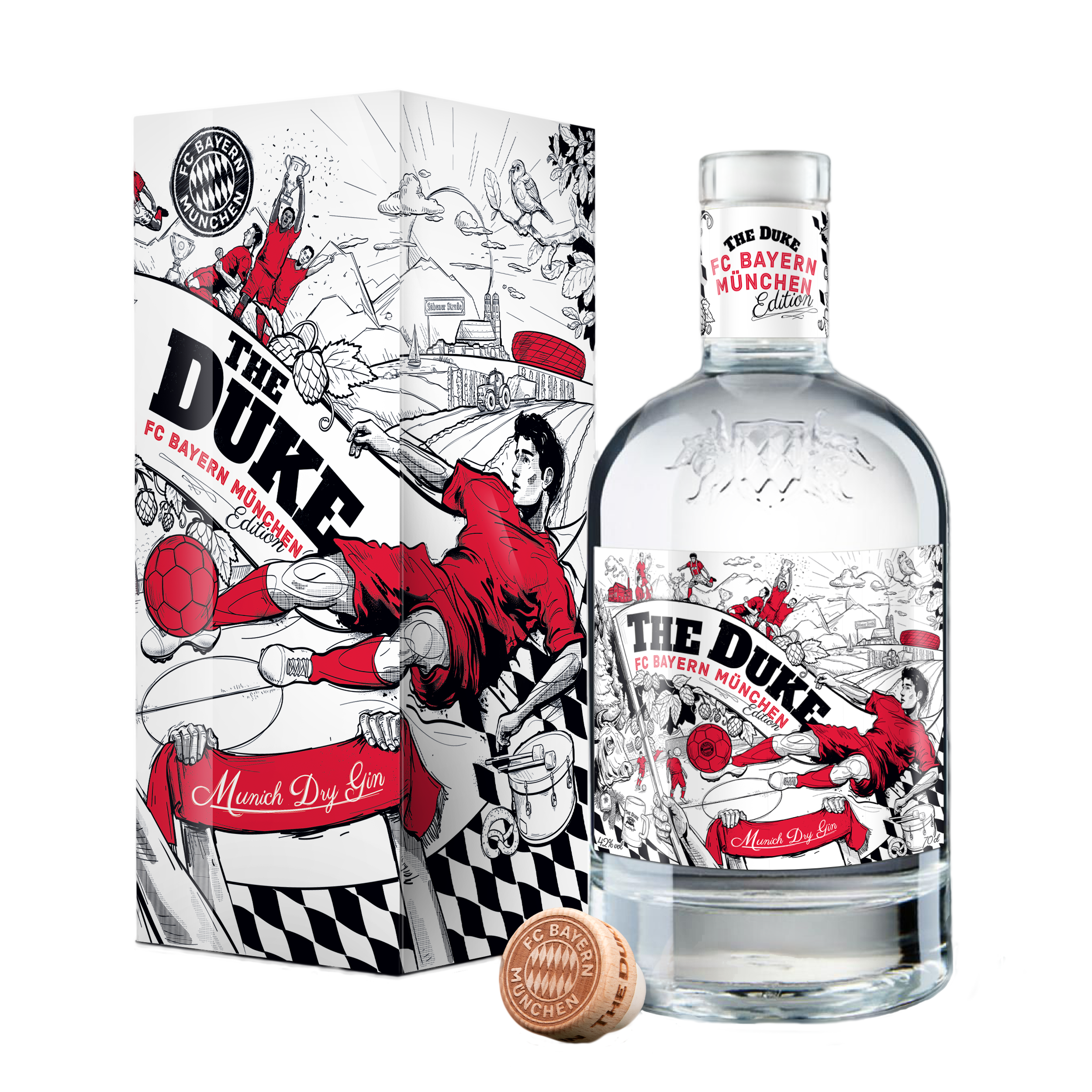 The Duke ~ FC BAYERN EDITION ~ Gin 0,7l 42%vol.