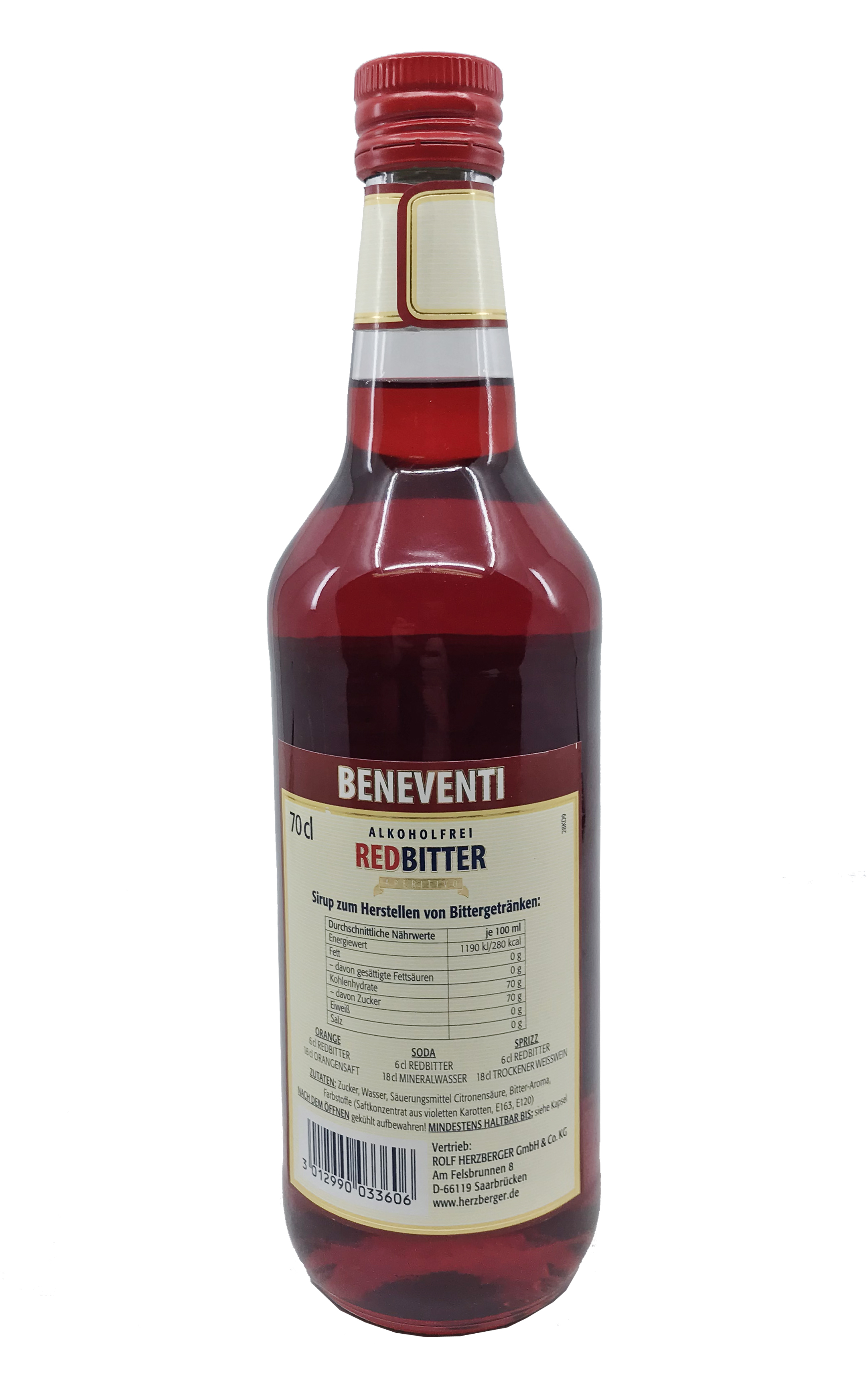 Beneventi Red Bitter - alkoholfrei - 0,7l - Beneventi Redbitter