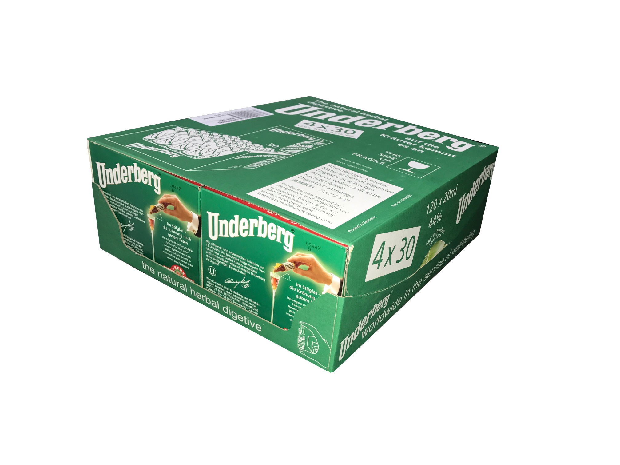 Underberg Kräuterlikör Großpackung: 120x20ml 44%vol. *versandkostenfrei*