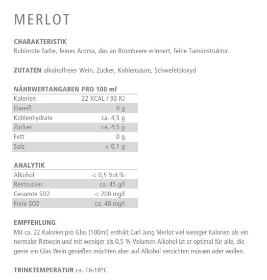 Carl Jung - alkoholfreies Weinpaket (3x0,75l) - Chardonnay, Riesling, Merlot - Weißwein & Rotwein