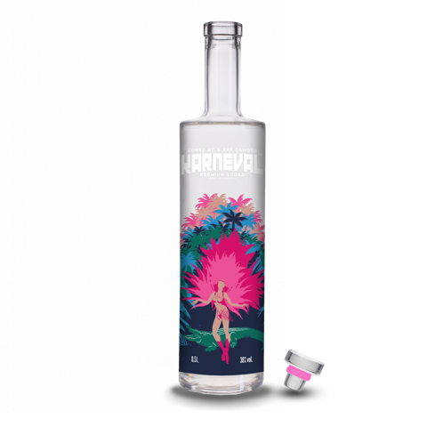 Karneval Vodka - Bonez MC & RAF Camora - Premium Vodka Made in Germany 0,5l 40%vol.