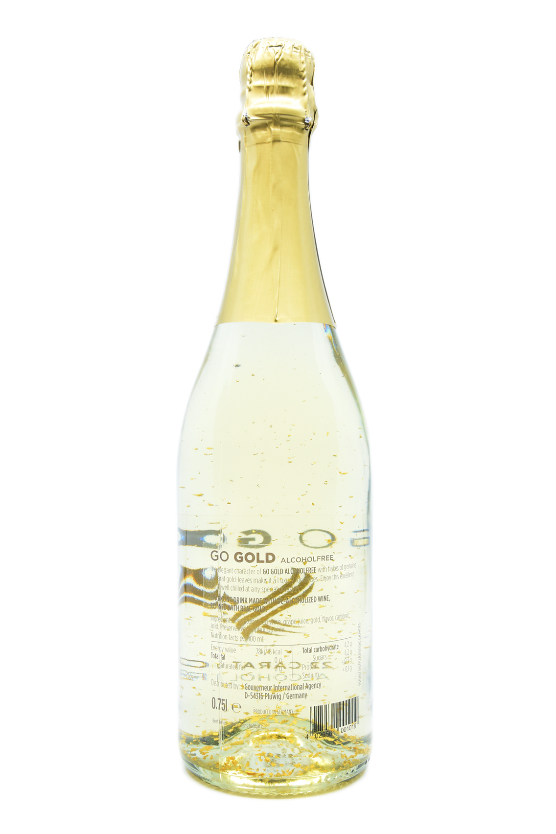 Go Gold Light 22 Karat - 0,75l - alkoholfreier Sekt