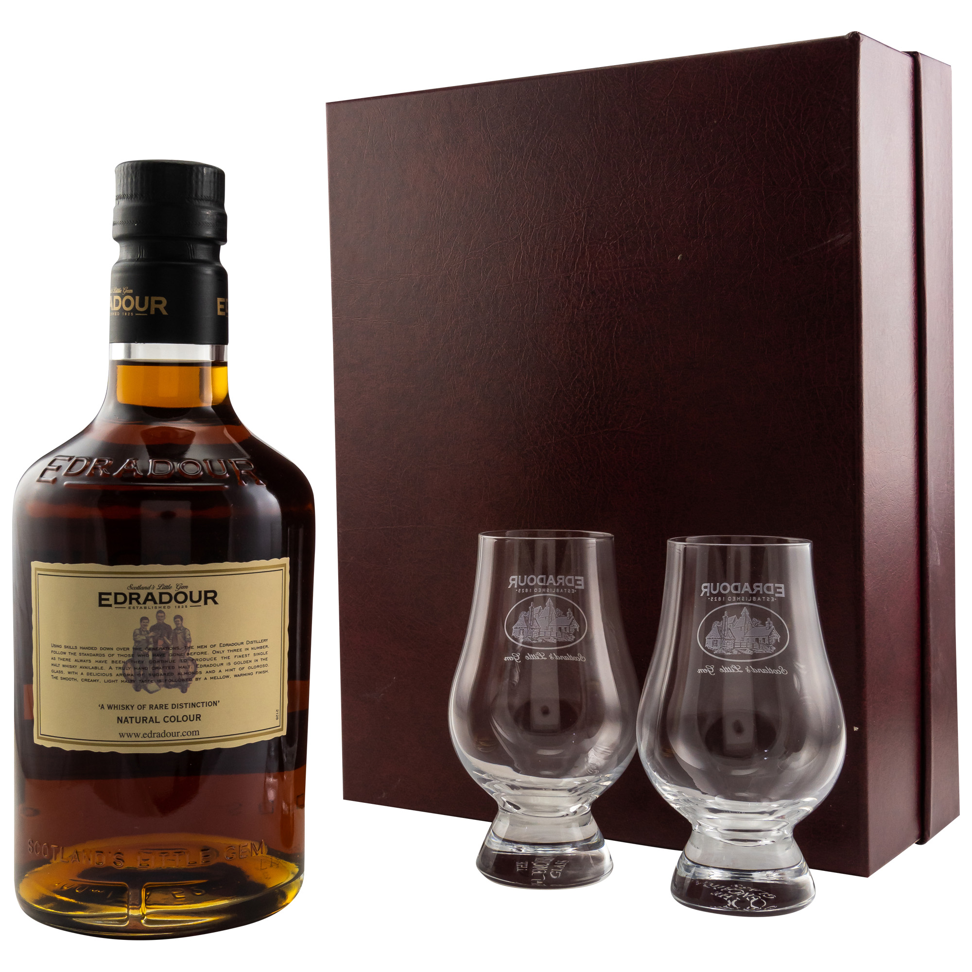 Edradour - The Distillery Edition 10 Years - GP mit 2 Gläsern - 0,7l 40%vol.