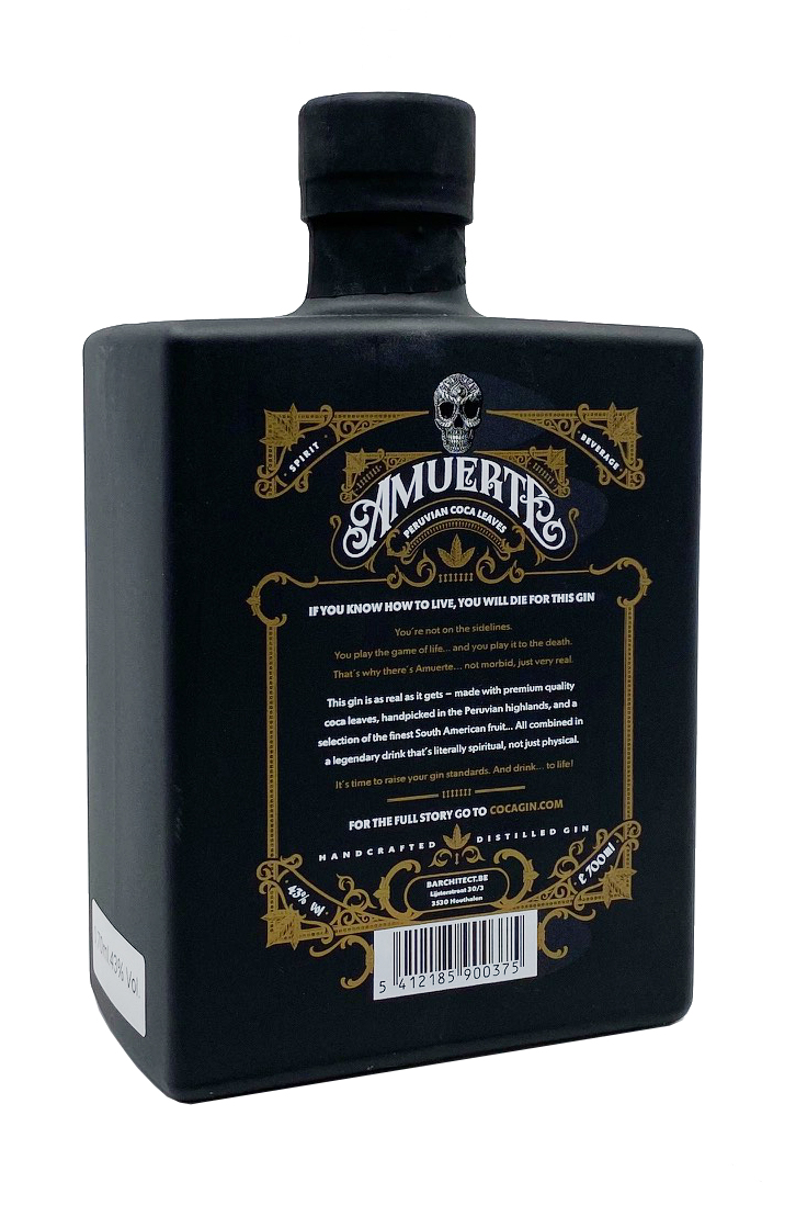 Amuerte Coca Leaf Gin - schwarz - 700ml 43%vol.