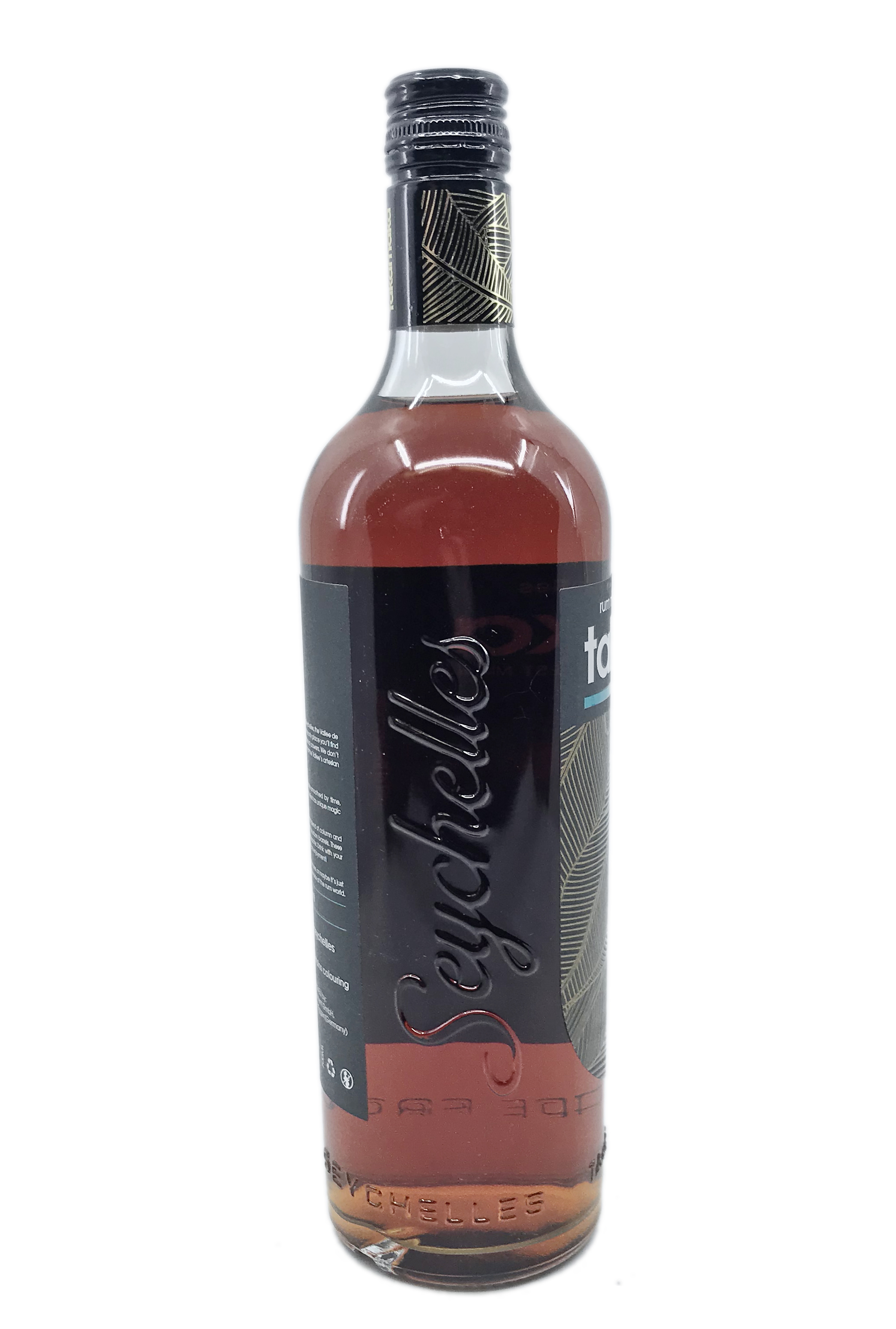 Takamaka Extra Noir Aged  Rum - 0,7l - 38% vol. Alk. - Seitenansicht