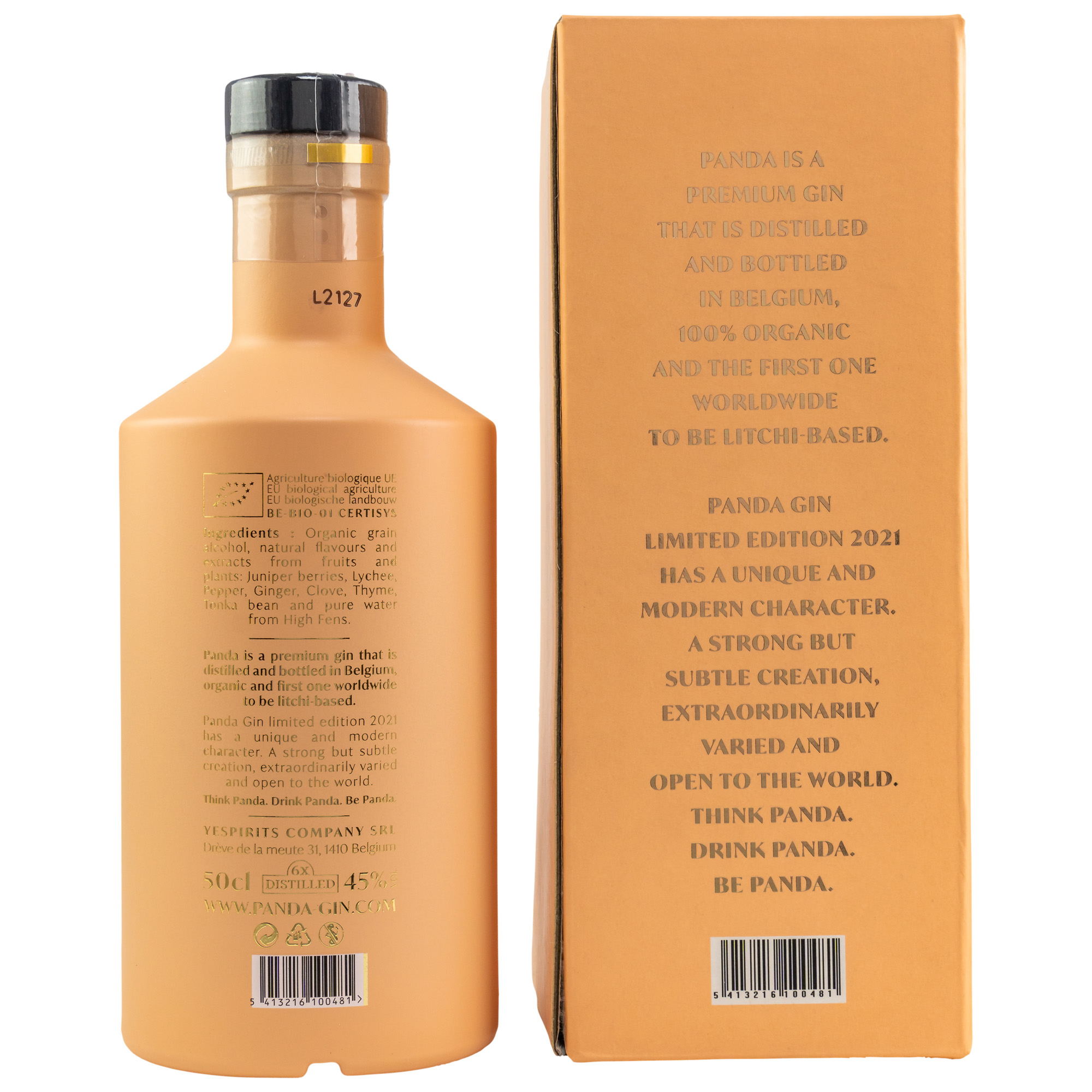19489_20 Panda Limited Edition 2021 - BIO Gin - 0,5l 45%vol.