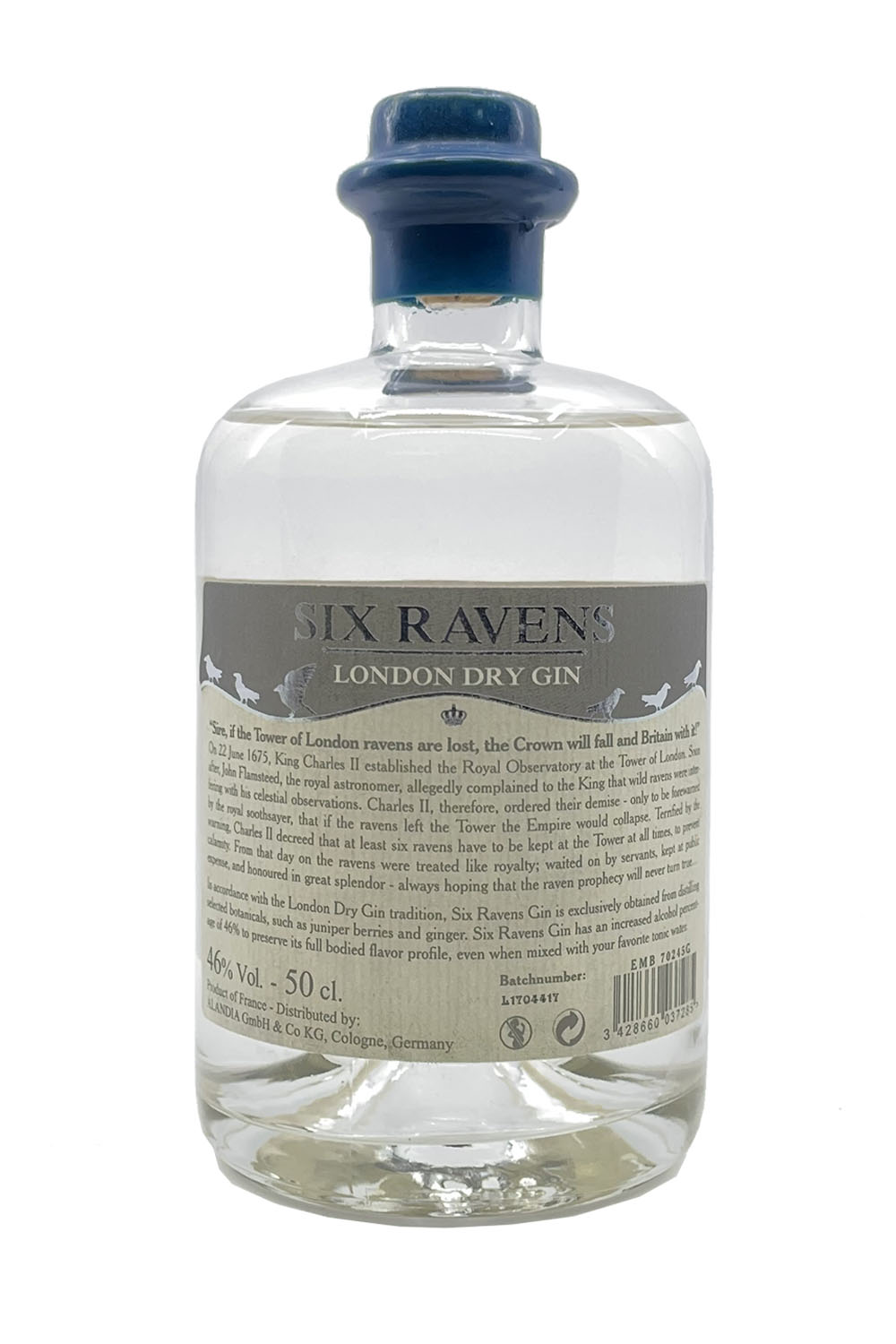 Six Ravens ~ London Dry Gin ~ 0,5l 46%vol.