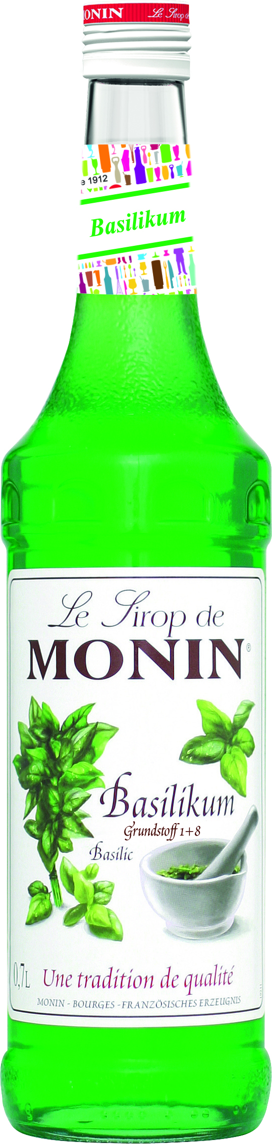 Monin Basilikum Sirup 0,7l Basilikumsirup