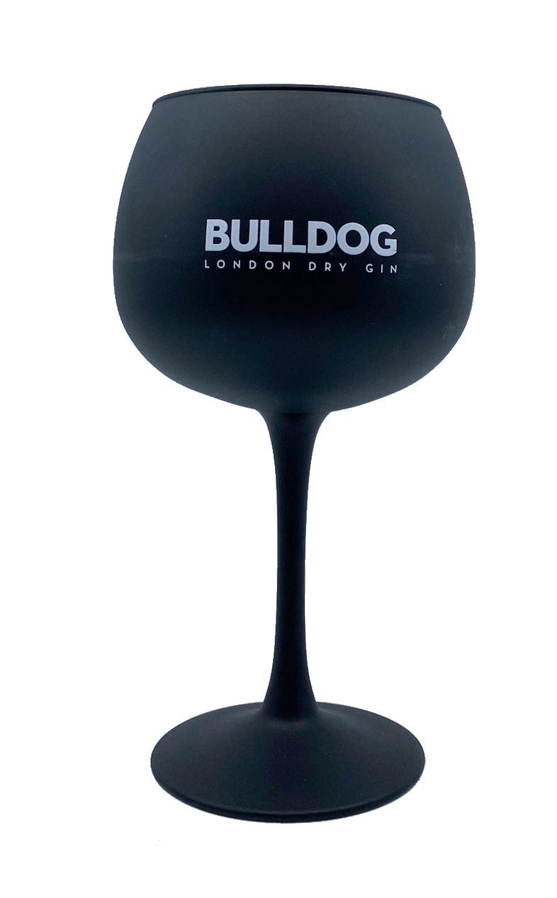 Bulldog Gin Copa Ballonglas in Satinschwarz schwarz