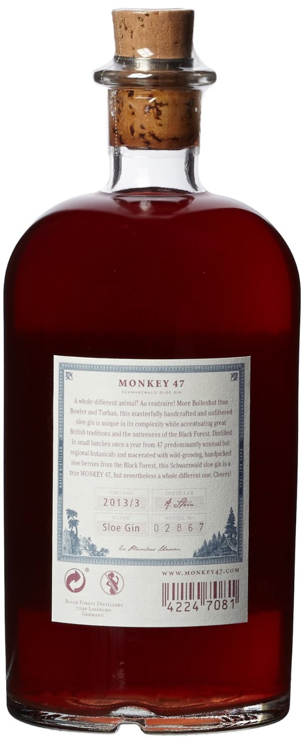 Monkey47 Schwarzwald Sloe Gin 0,5l - 29% vol.