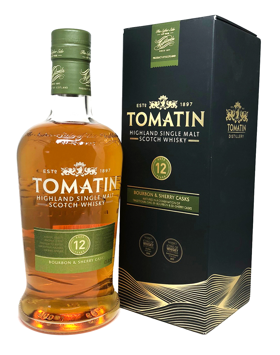 Tomatin Distillery Highland Single Malt Scotch Whisky 12 Years 43%vol. 0,7l