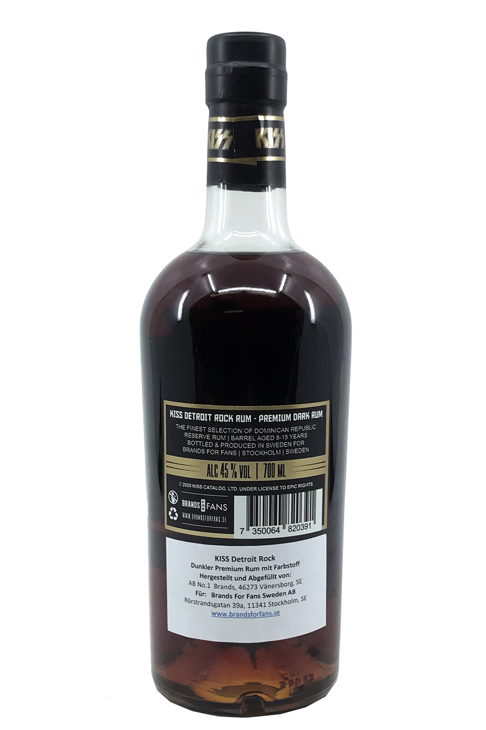 KISS - Detroit Rock Rum - Premium Dark Rum 0,7l 45%vol.