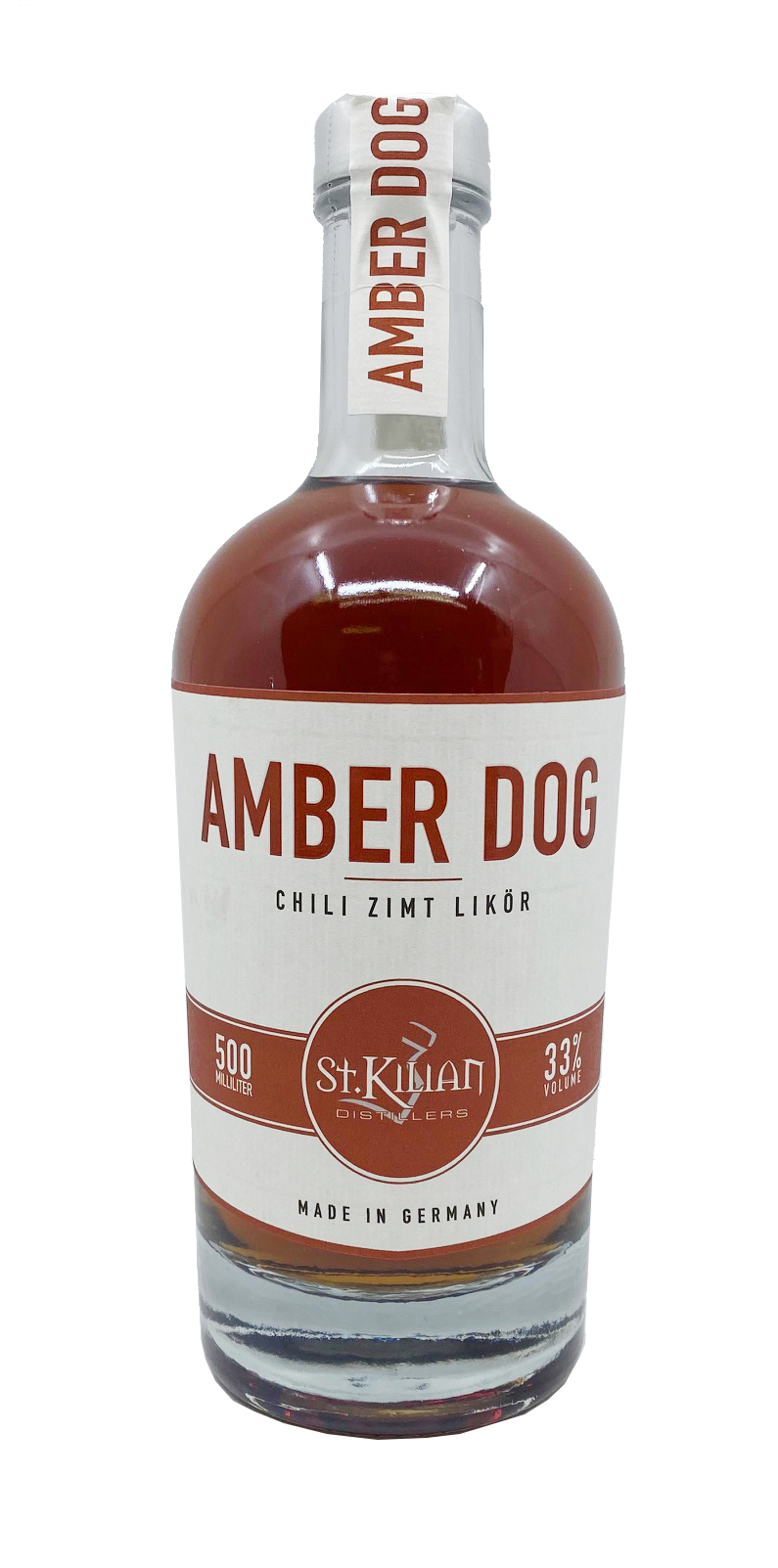 St. Kilian Distillers Amber Dog Chili Zimt Likör 0,5l 33%vol.