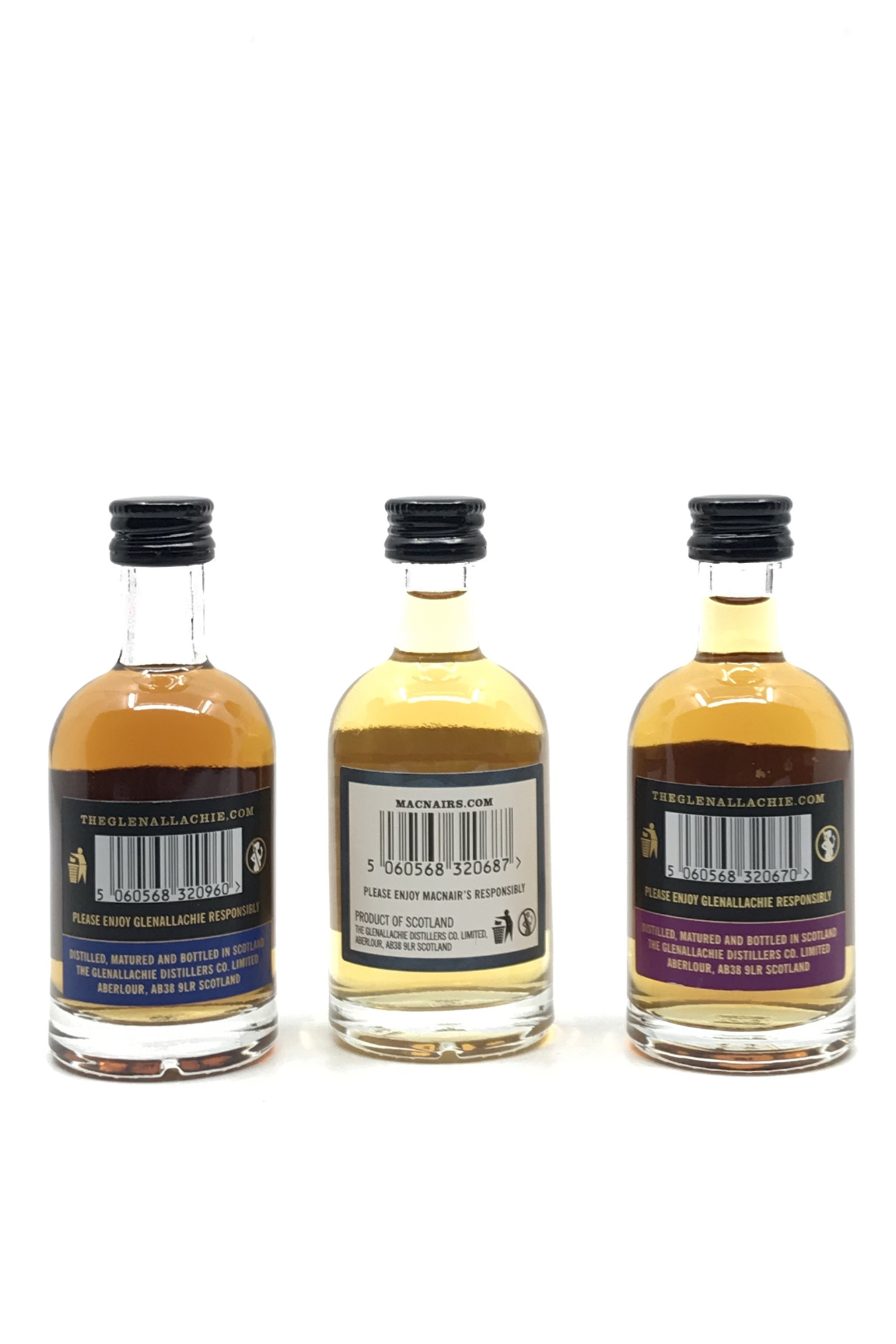 The GlenAllachie Collection - Miniaturen (3 x 0,05l) - 46% vol. Alc. - Scotch Wisky