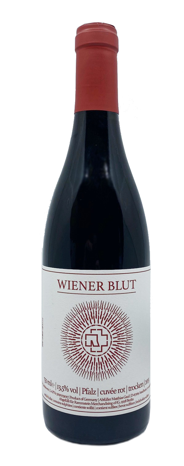 Rammstein Wiener Blut Rotwein Cuvee Rot Trocken 2015 13,5%vol.