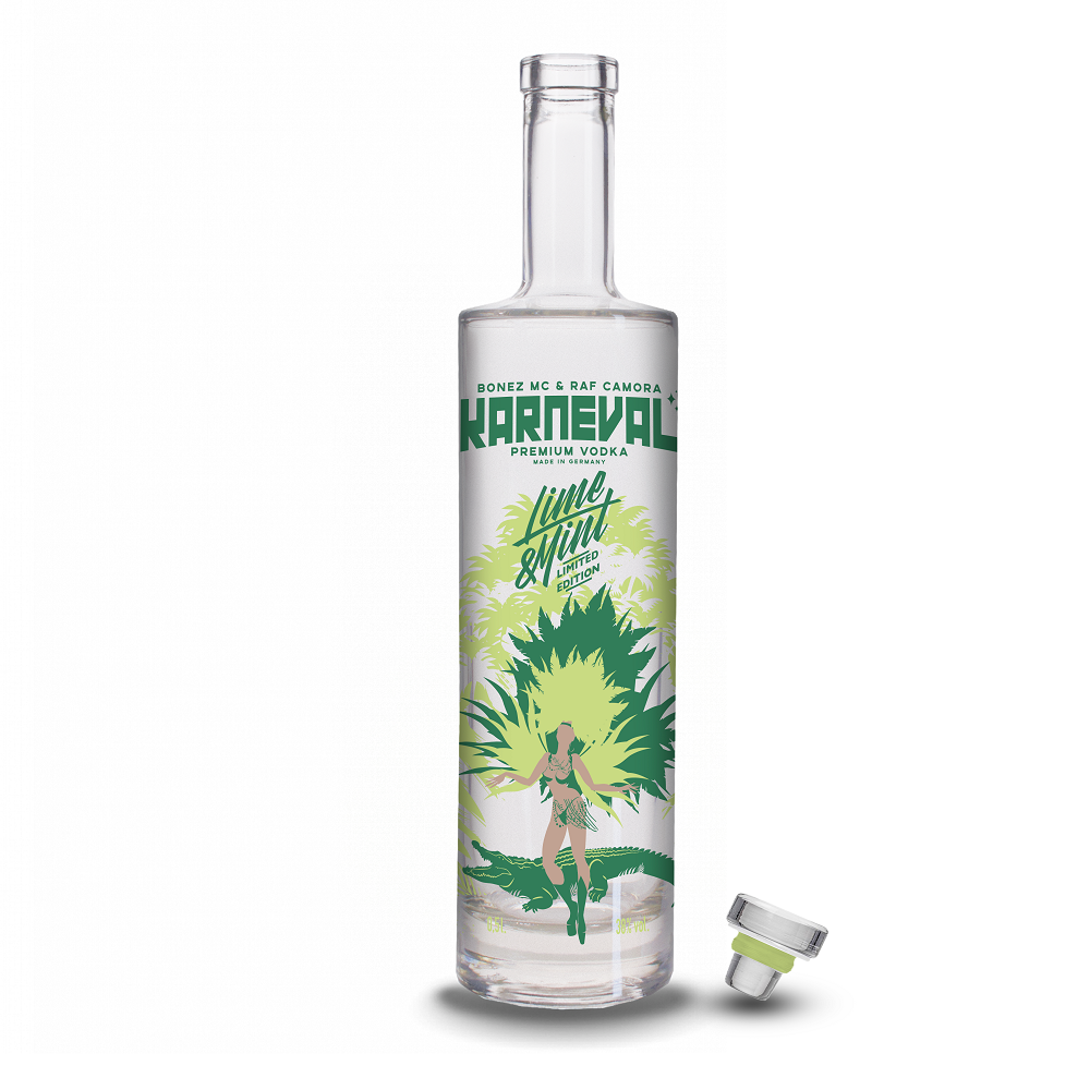 Karneval Vodka SONDEREDITION Lime & Mint 0,5l 38%vol. - RAF Camora & Bonez MC