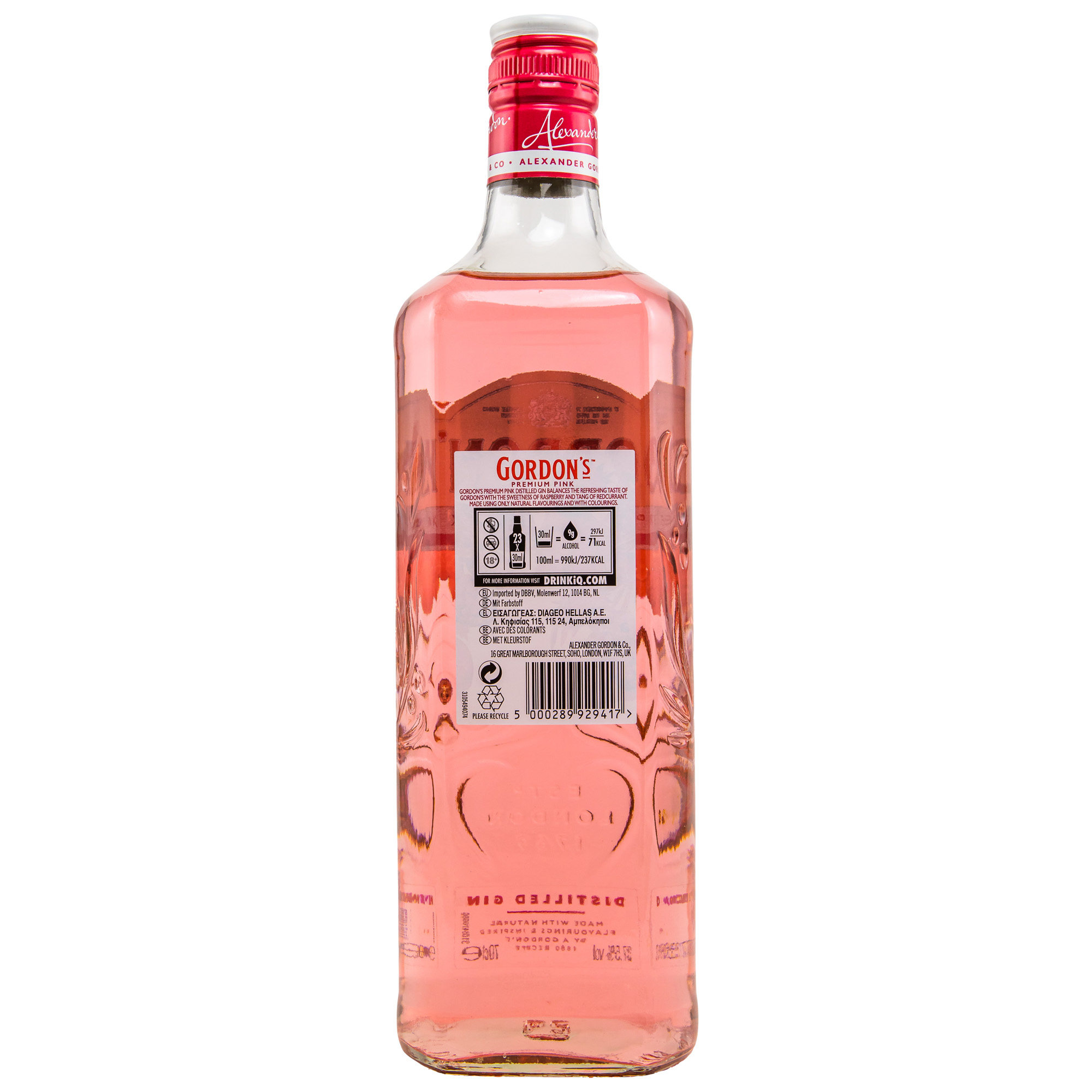  Gordon's Premium Pink Distilled Gin 0,7l 37,5%vol.