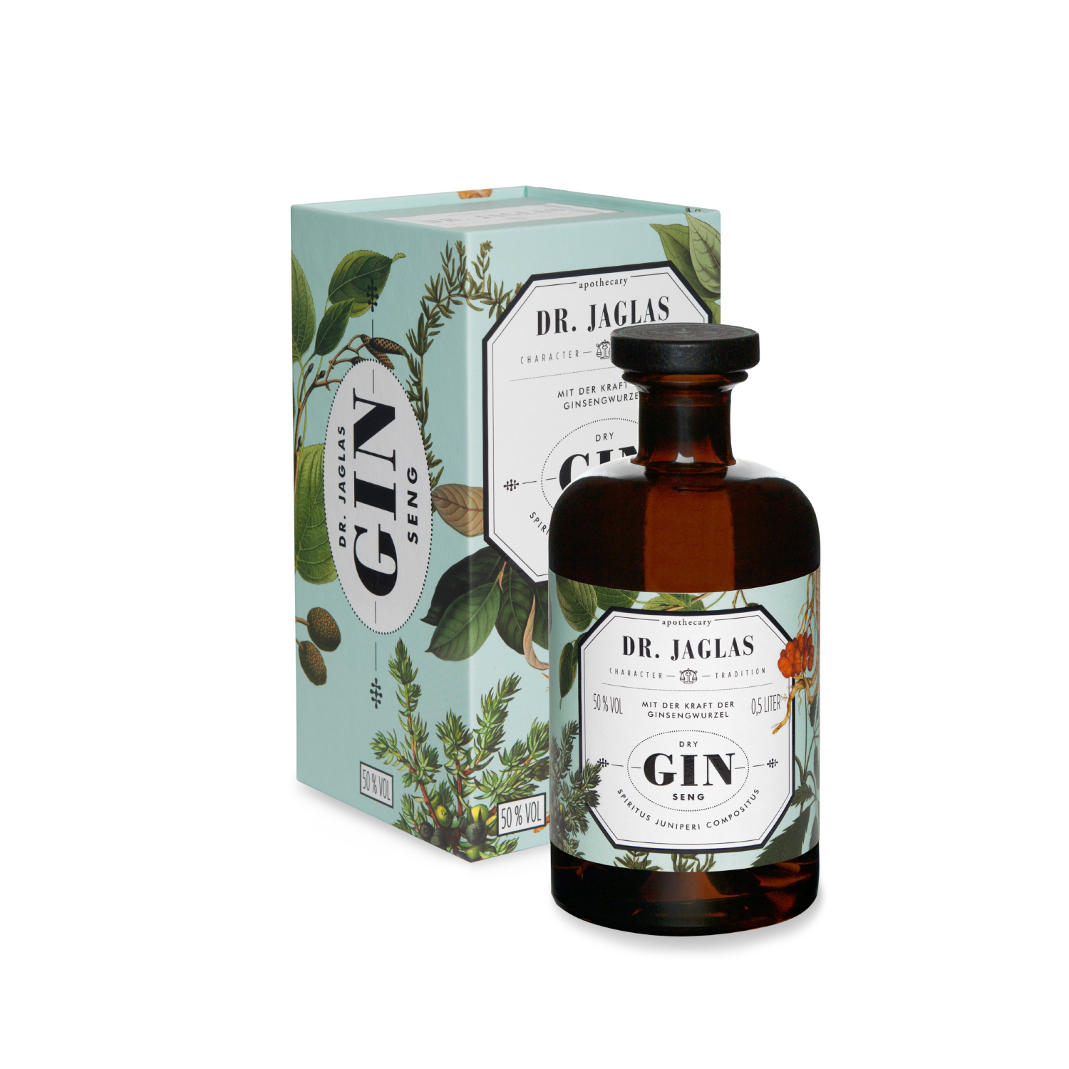 Dr. Jaglas GIN seng Dry Gin 0,5l 50%vol.