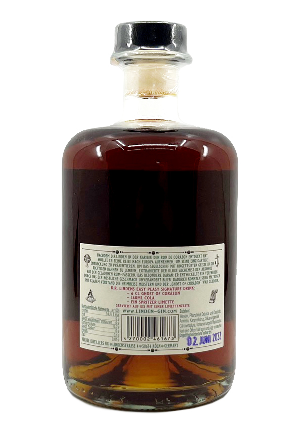 D.R. Lindens - Ghost of Corazon - alkoholfreier Rum 0,5l