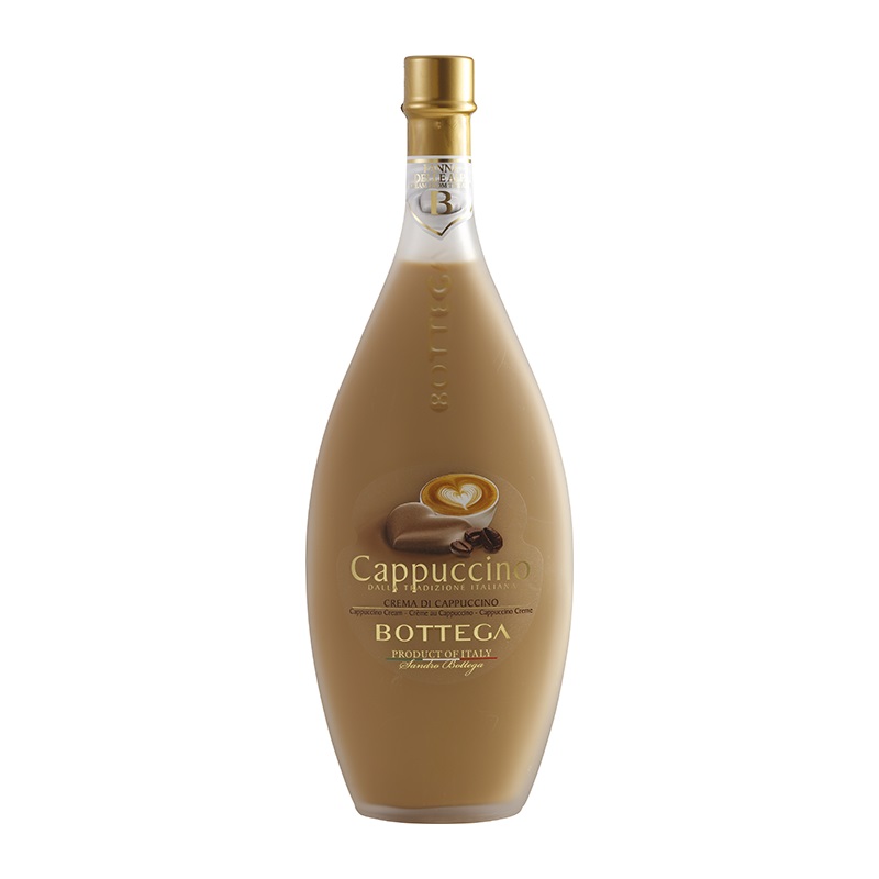 Bottega - Cappuccino - Cappuccinocreme Likör 0,5l 15%vol. Bottega - Cappuccino - Cappuccinocreme Likör 0,5l 15%vol.