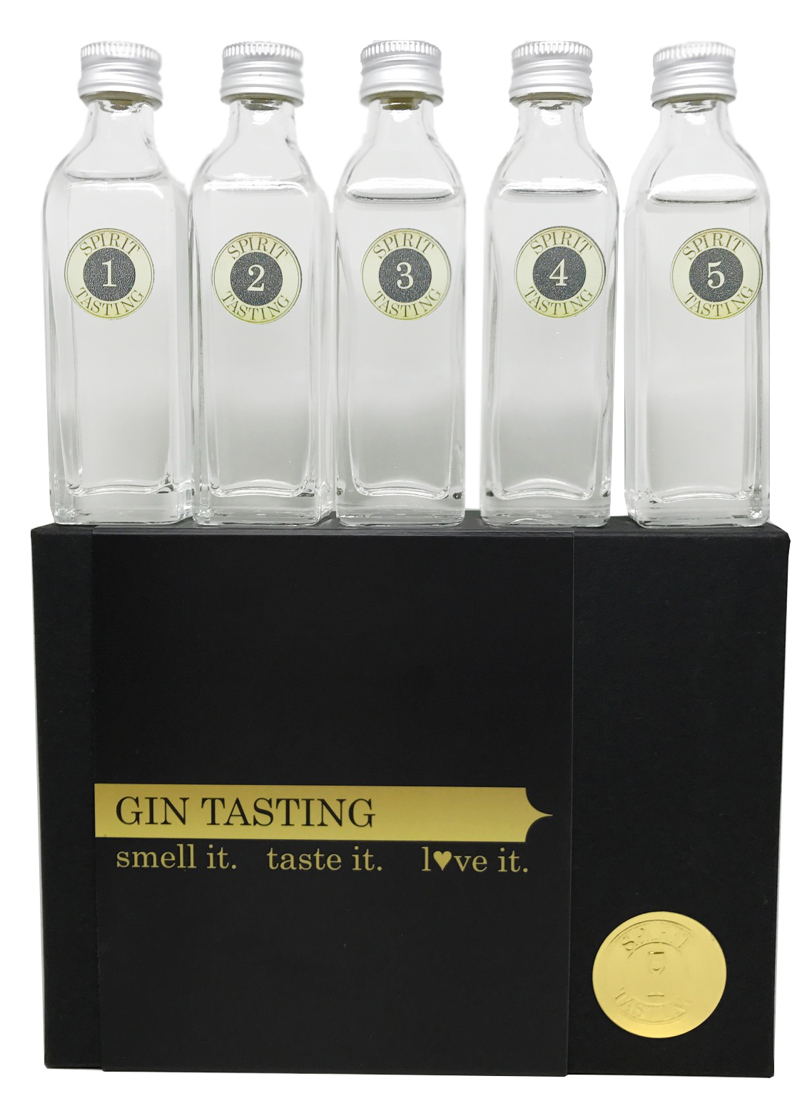 ST-Gin3 Spirit Tasting - Gin Tasting Paket (5 x 40ml) - Probierpaket für Gin Liebhaber
