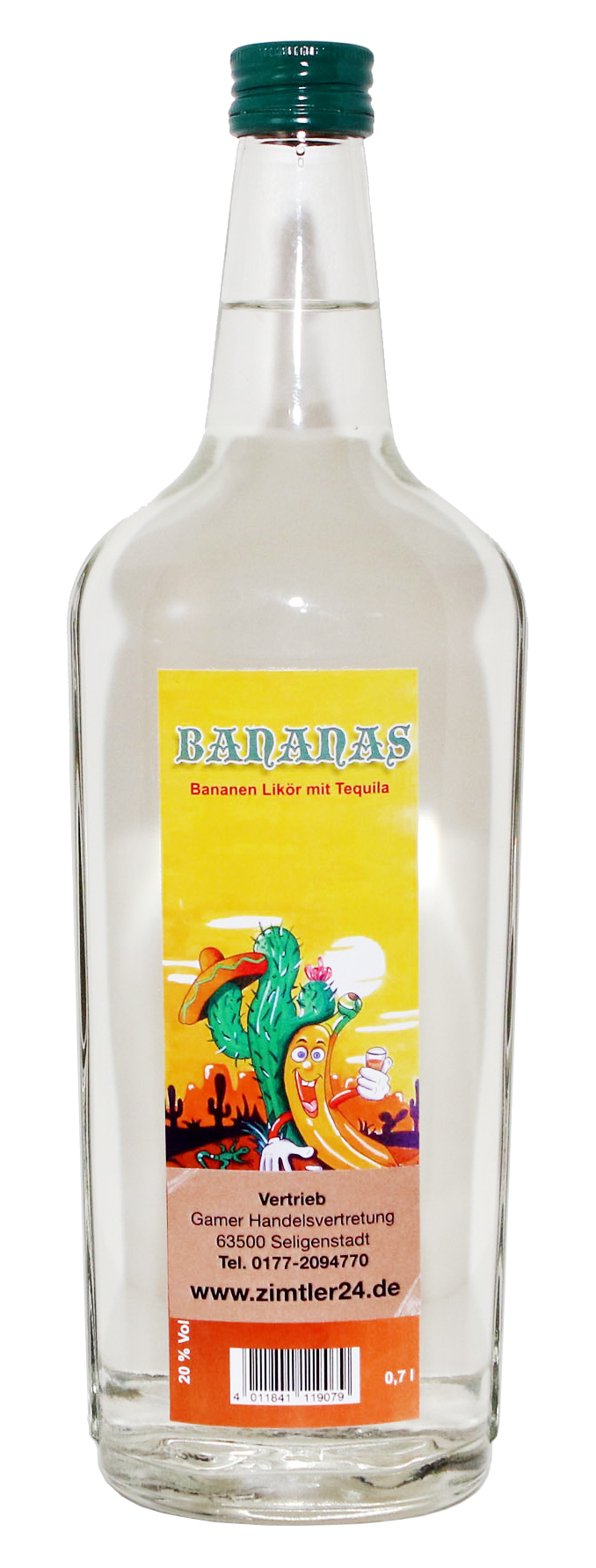 Bananas - weißer Tequila mit Bananenlikör 20%vol. 0,7l