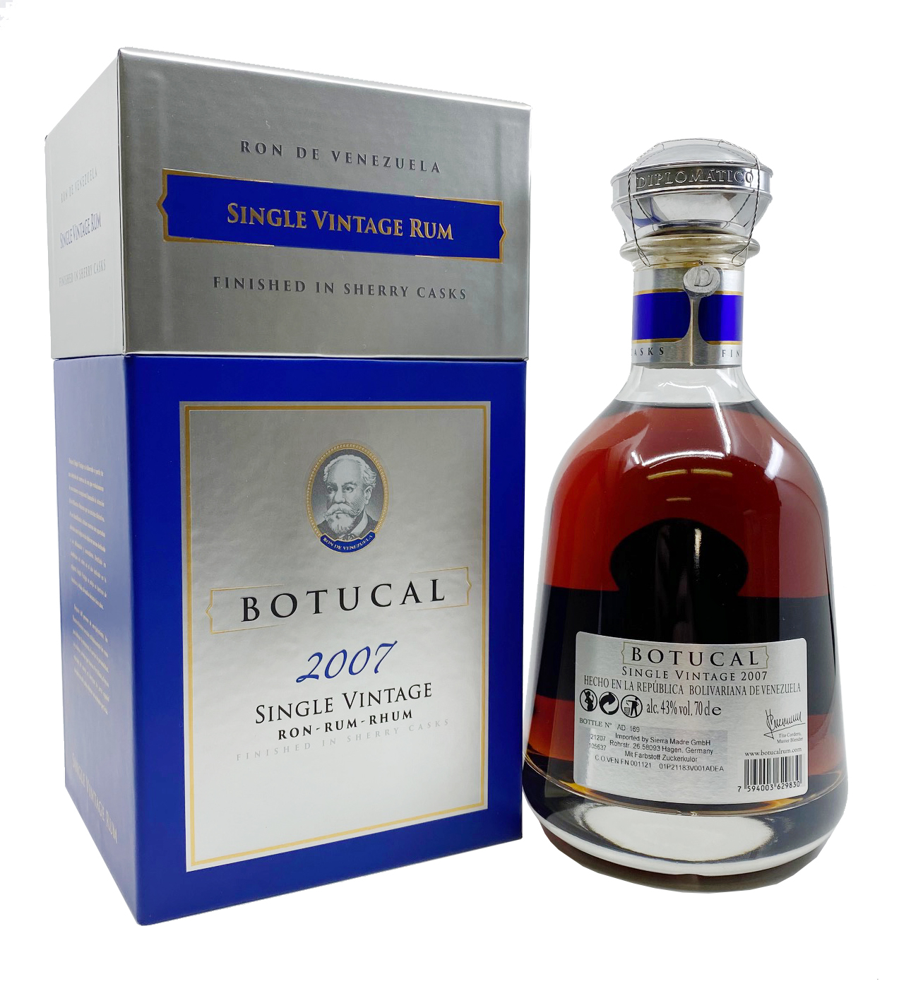 Botucal Single Vintage 2007 43%vol. 0,7l