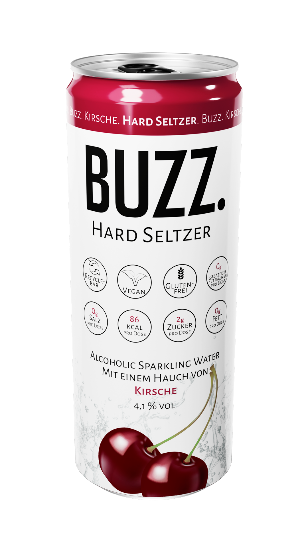 Buzz Hard Seltzer Kirsche 0,33l 4,1%vol