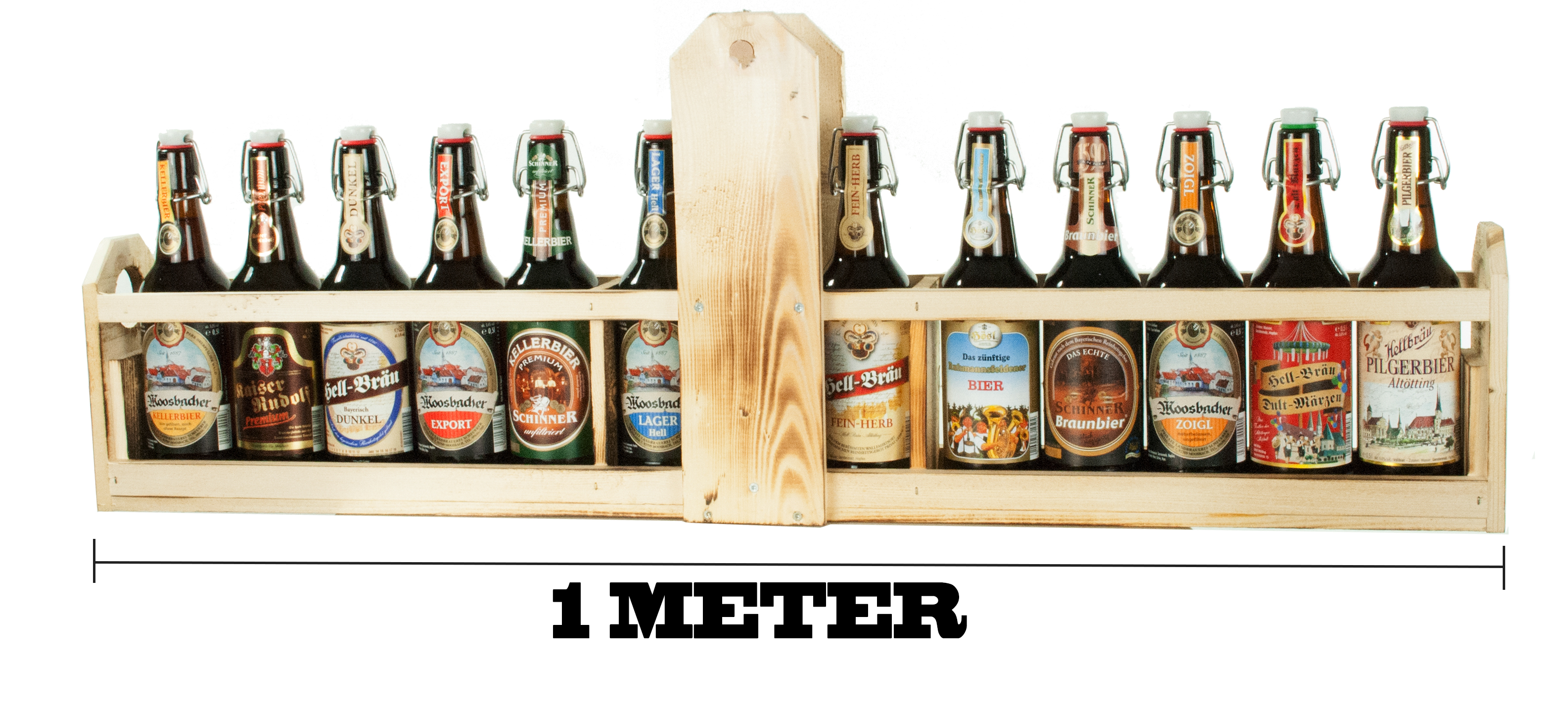 Bayerischer Biermeter - 13 ausgewählte Edelbiere -  (13x0,5l) max.5,8%vol.