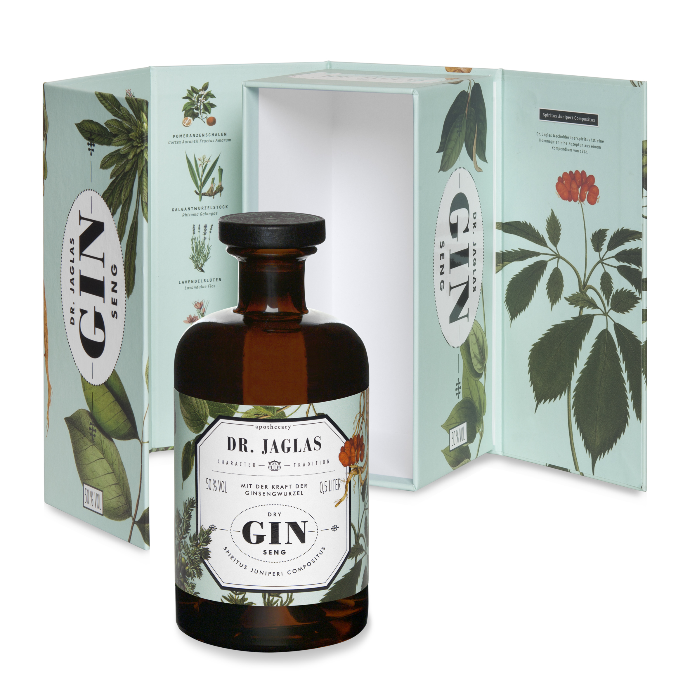 Dr. Jaglas GIN seng Dry Gin 0,5l 50%vol.