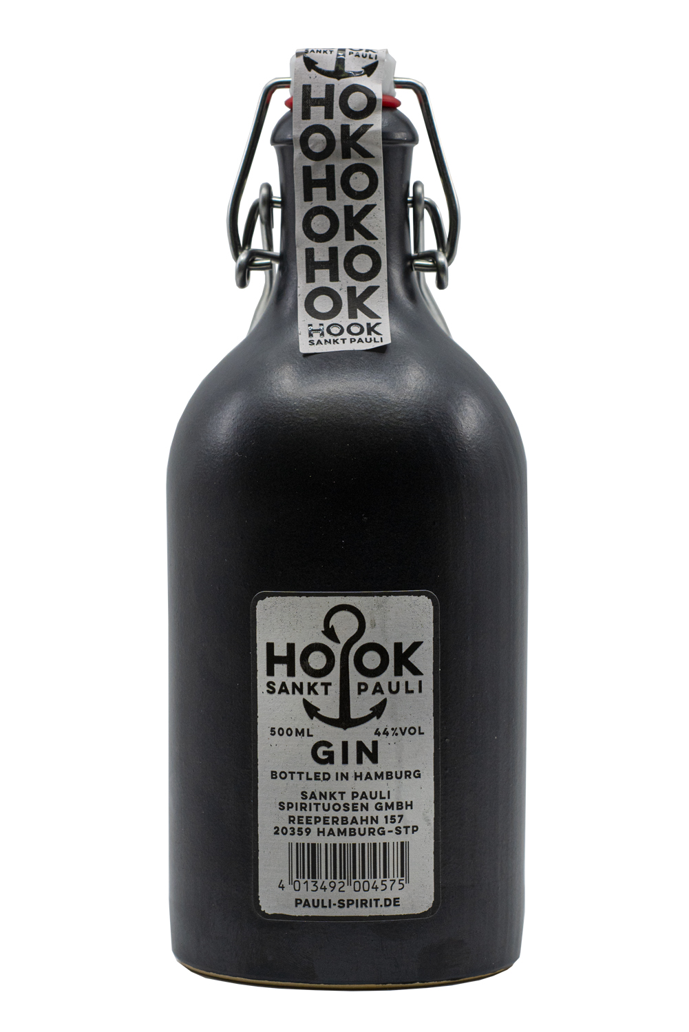 Hook Gin ~ Sank Pauli Buddelflasche ~ 0,5l 44%vol.