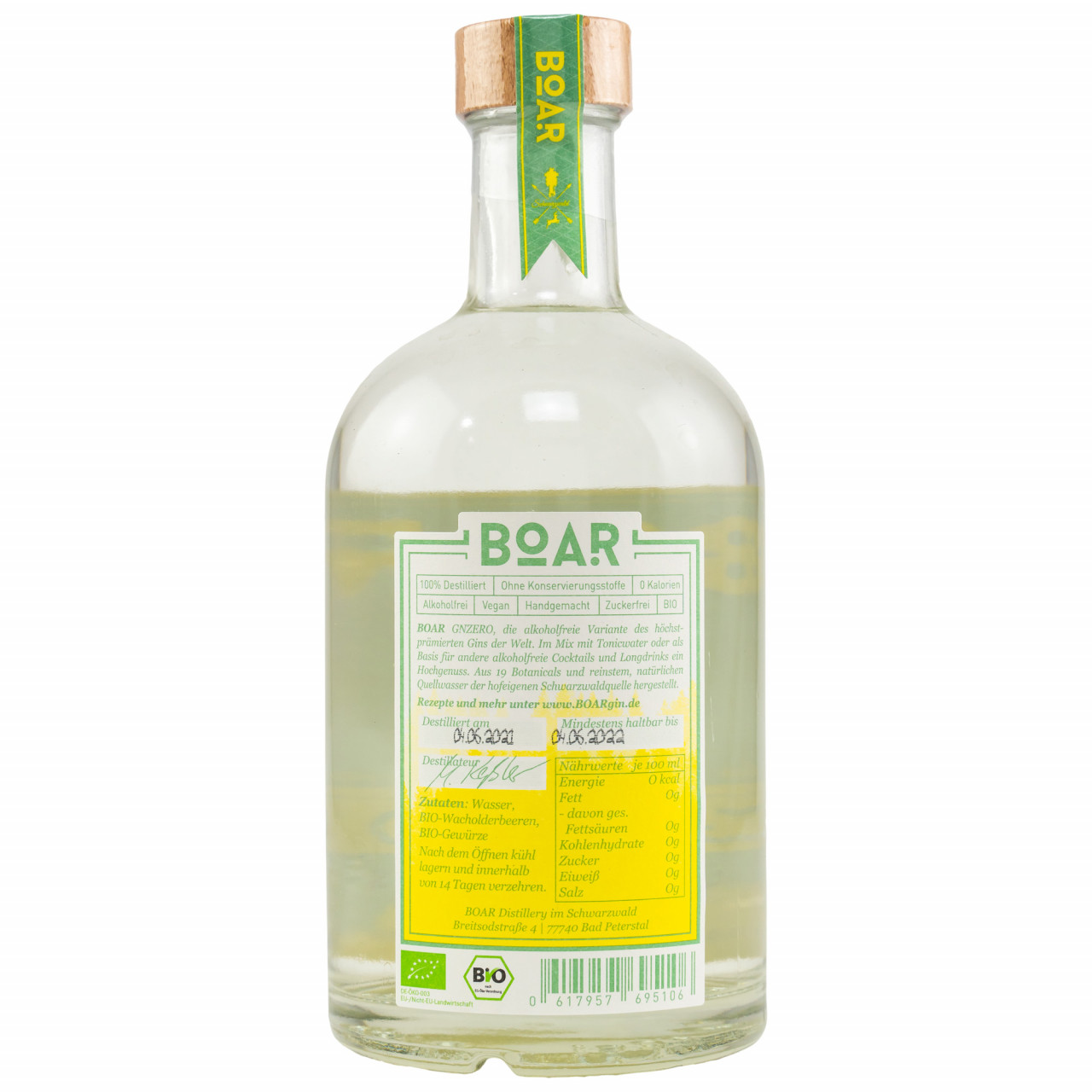 BOAR - GinZero - alkoholfreies Destillat 0,5l